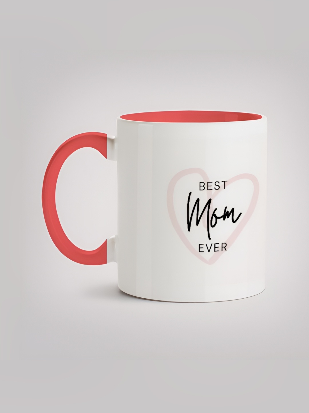 

MOTIVATE BOX White & Pink Printed Ceramic Microwave Safe Glossy Finished Mug 330 ml