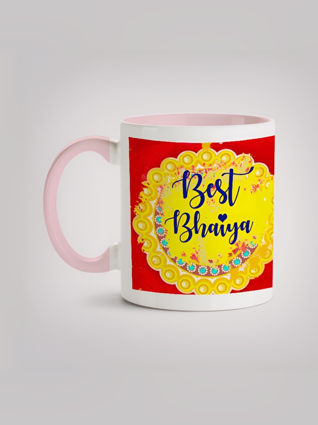 

MOTIVATE BOX White & Red Printed Ceramic Mugs 330 ml