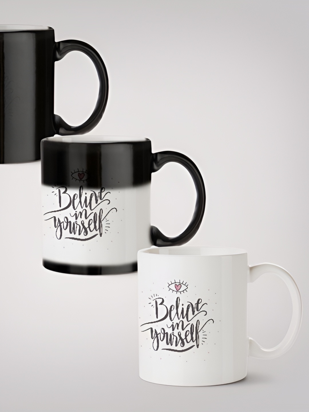 

MOTIVATE BOX White & Black Printed Ceramic Glossy Mug 330ml