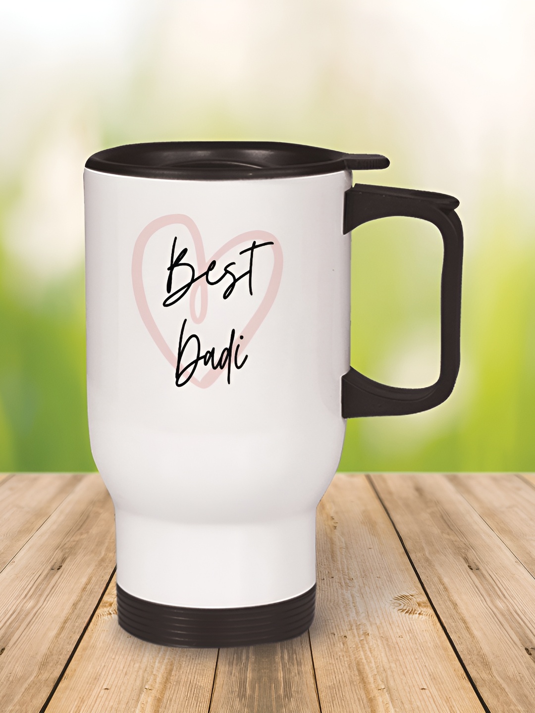 

MOTIVATE BOX White & Black Printed Glossy Mug 450ml