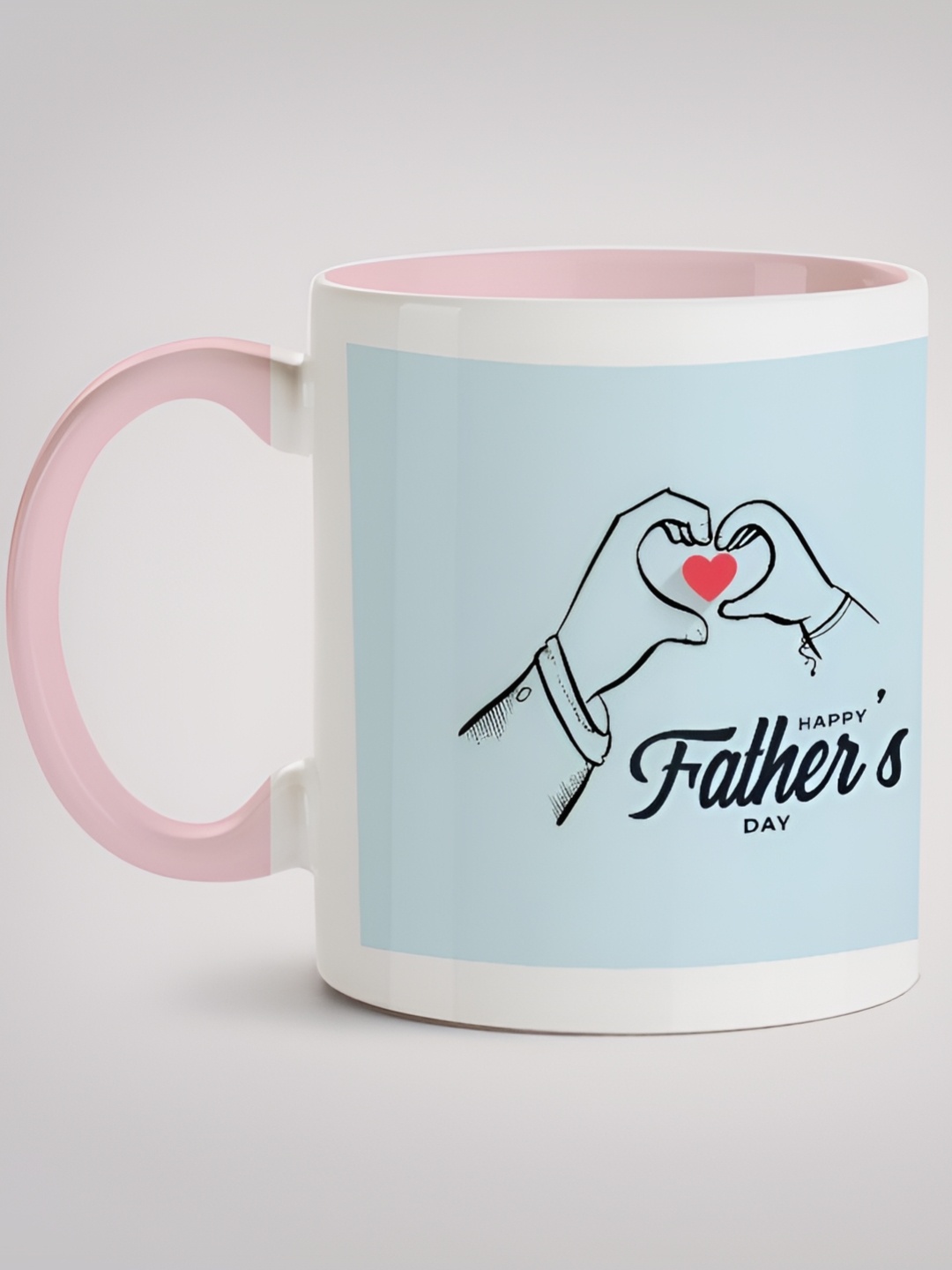 

MOTIVATE BOX White & Blue Printed Ceramic Glossy Mugs 330 ml