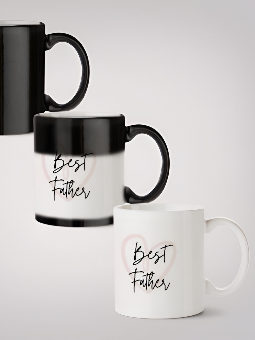 

MOTIVATE BOX White & Black Printed Ceramic Glossy Mugs Set of Cups and Mugs