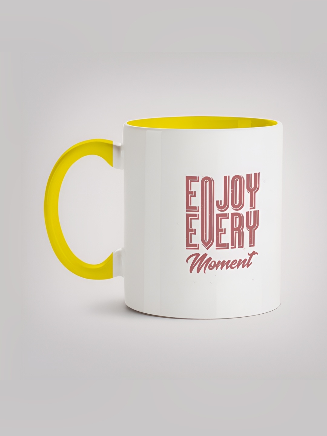 

MOTIVATE BOX White & Pink Printed Glossy Ceramic Mug 330ml