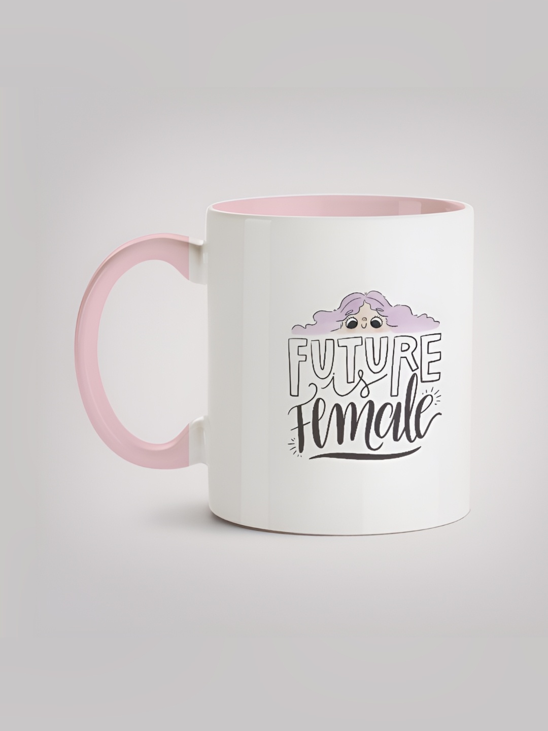 

MOTIVATE BOX White & Black Typography Printed Ceramic Glossy Mug 330 ml