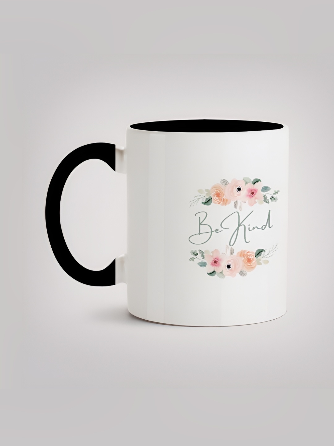

MOTIVATE BOX White & Black Printed Glossy Ceramic Mugs 330 ml