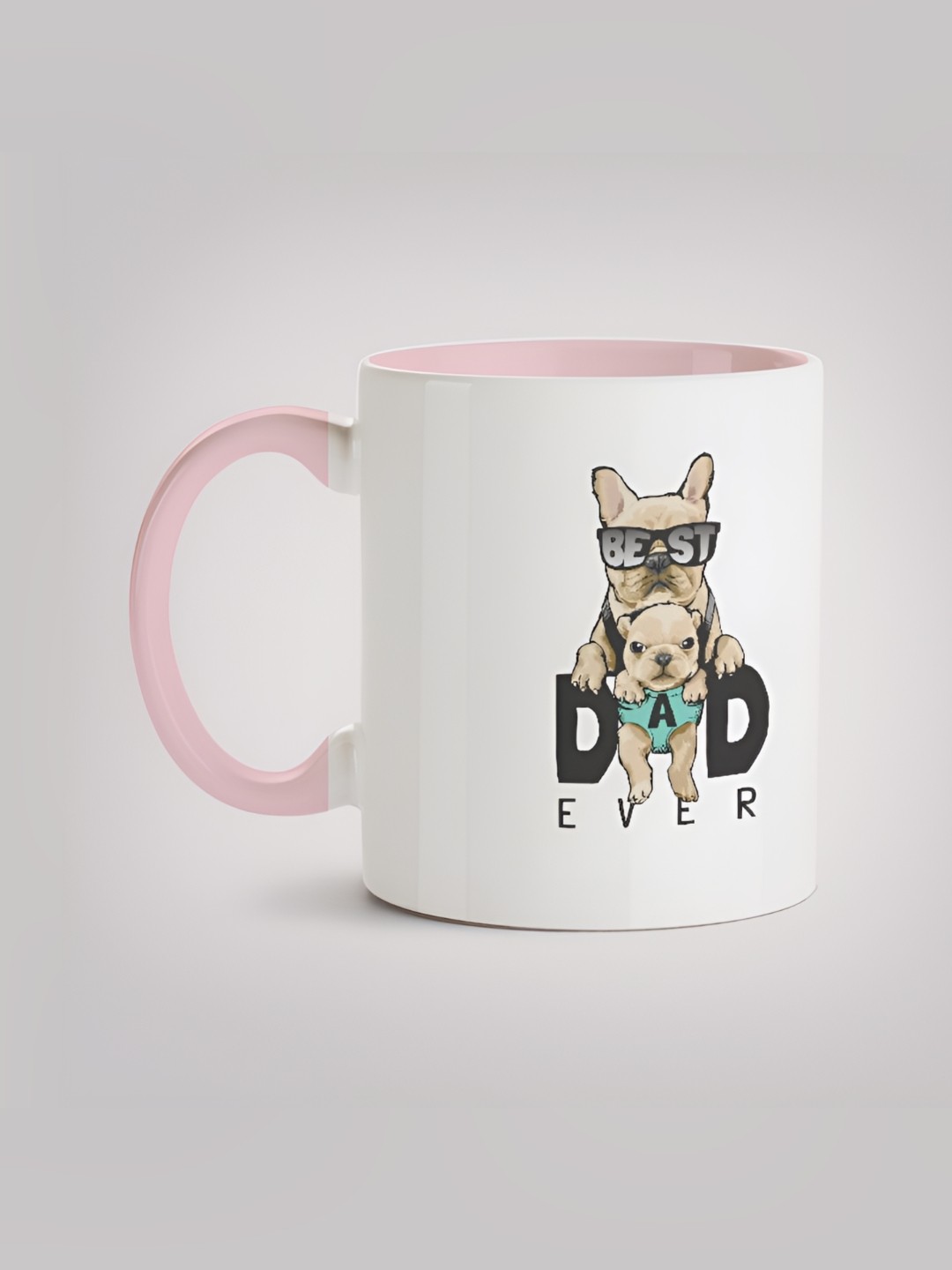 

MOTIVATE BOX White & Pink Printed Ceramic Glossy Mug 330ml