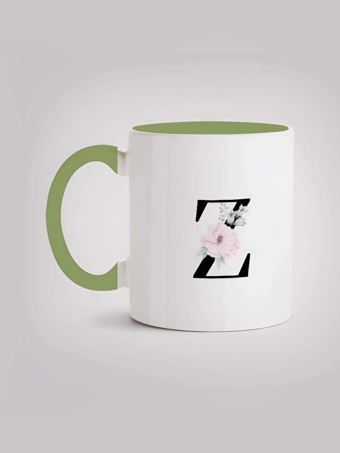 

MOTIVATE BOX White & Green Printed Ceramic Glossy Mug 330 ml