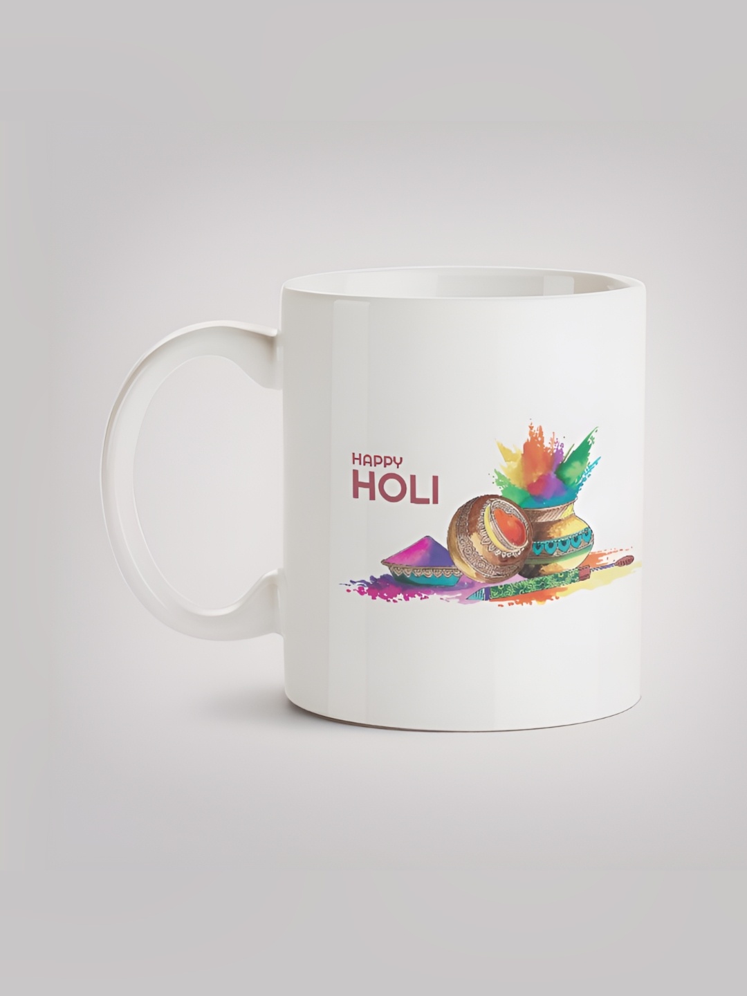

MOTIVATE BOX White & Green Printed Ceramic Mugs 330 ml