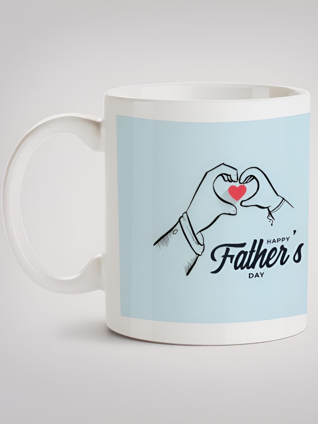 

MOTIVATE BOX White & Blue Printed Glossy Ceramic Mug 330ml