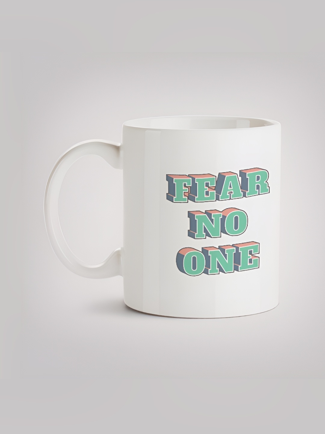 

MOTIVATE BOX White & Green Printed Ceramic Glossy Mug 330 ml