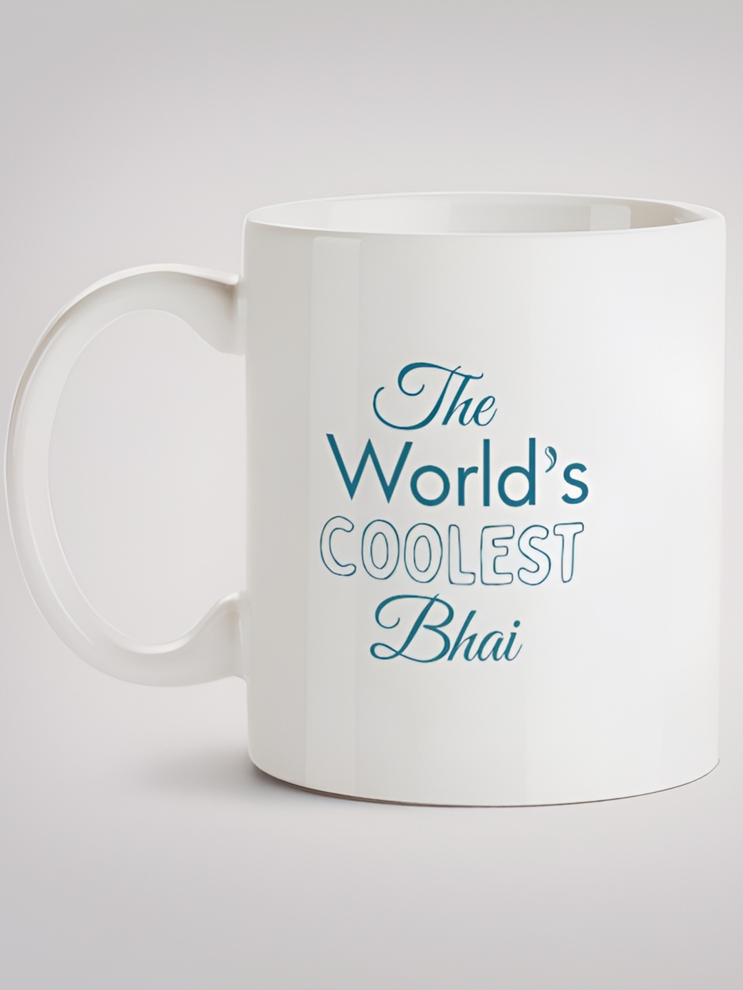 

MOTIVATE BOX White & Blue Printed Ceramic Glossy Mug 330ml