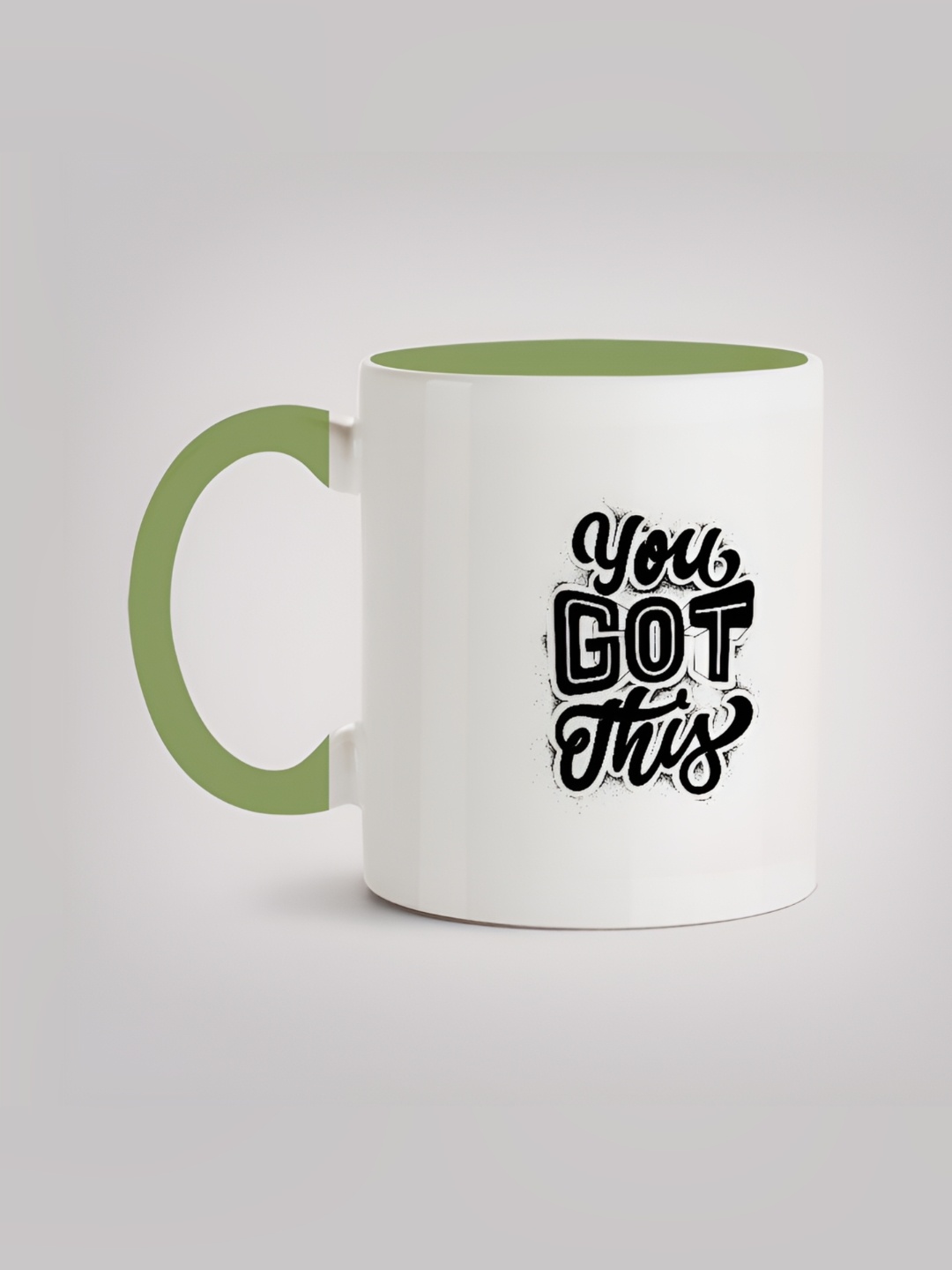 

MOTIVATE BOX Black & White Typography Printed Ceramic Glossy Mug 330 ml