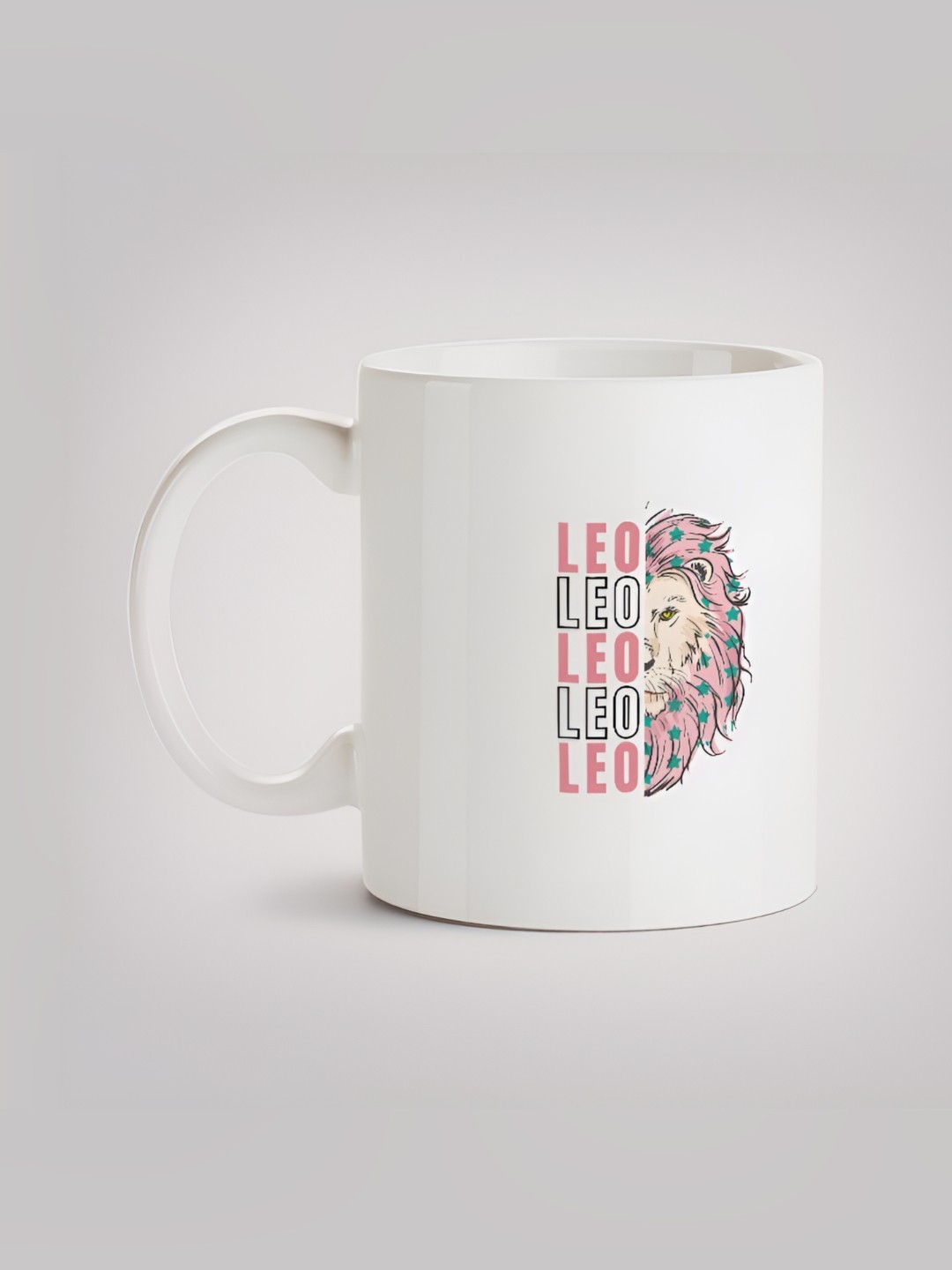 

MOTIVATE BOX White & Pink Printed Ceramic Glossy Mug 330 ml