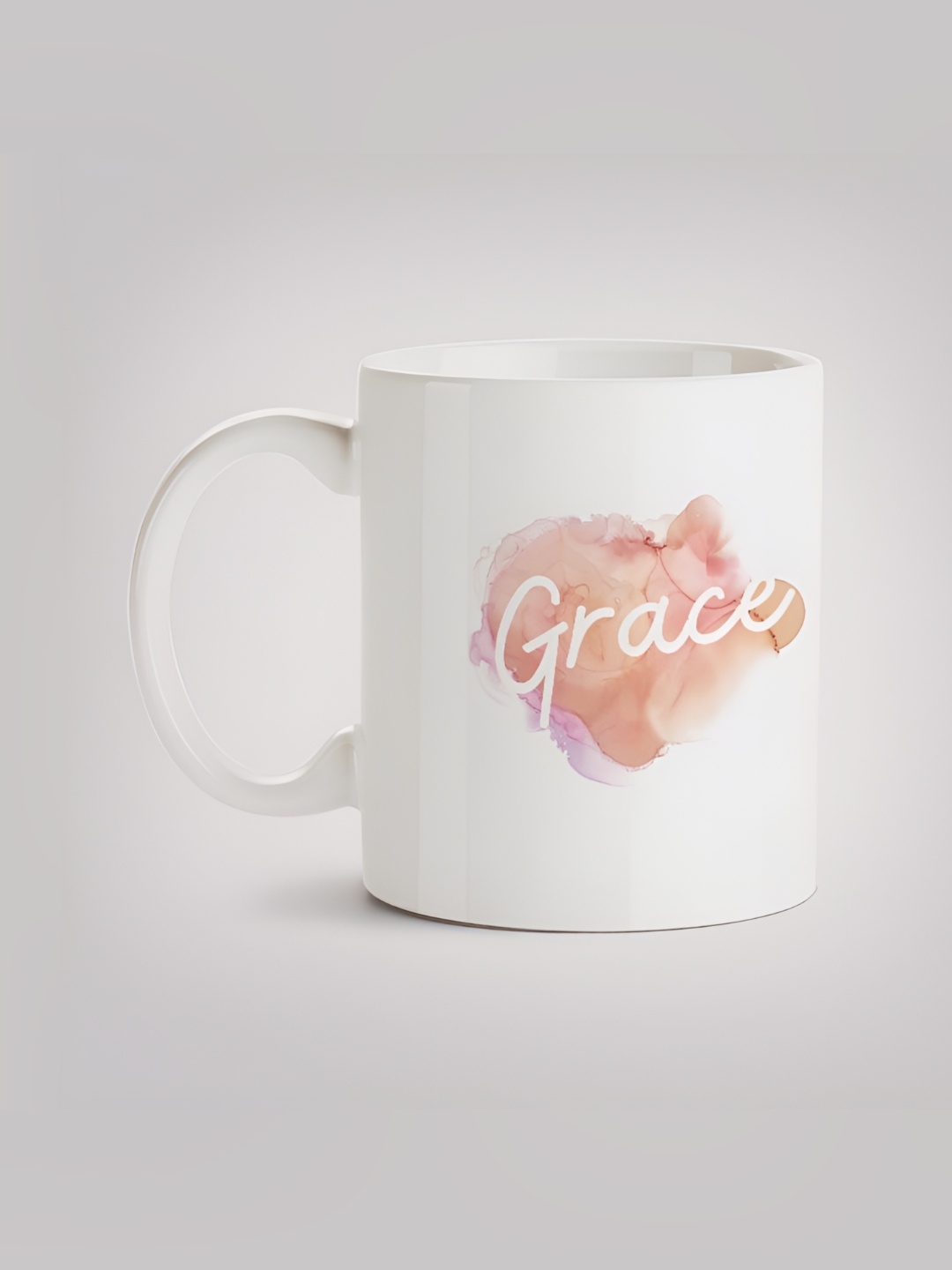 

MOTIVATE BOX White & Pink Typography Printed Ceramic Glossy Mug 330 ml