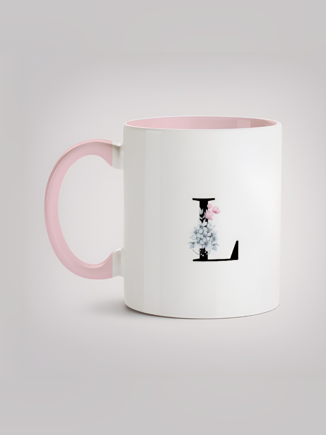 

MOTIVATE BOX White & Pink Printed Glossy Ceramic Mugs 330 ml
