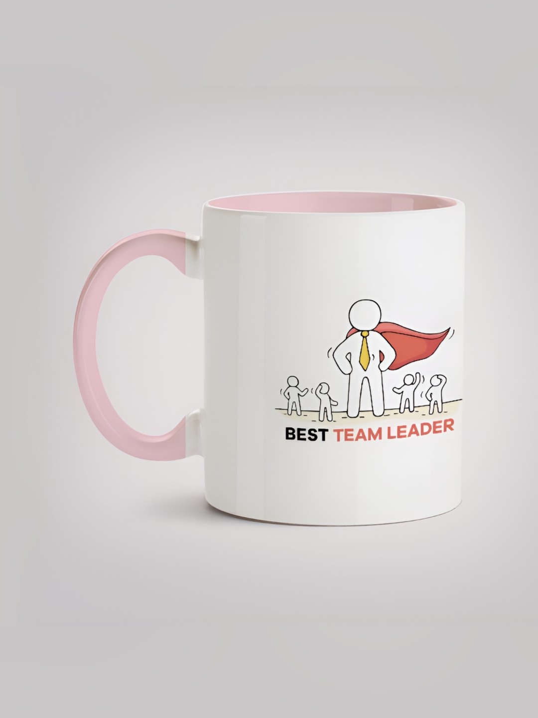 

MOTIVATE BOX White & Pink Printed Ceramic Mugs 330 ml