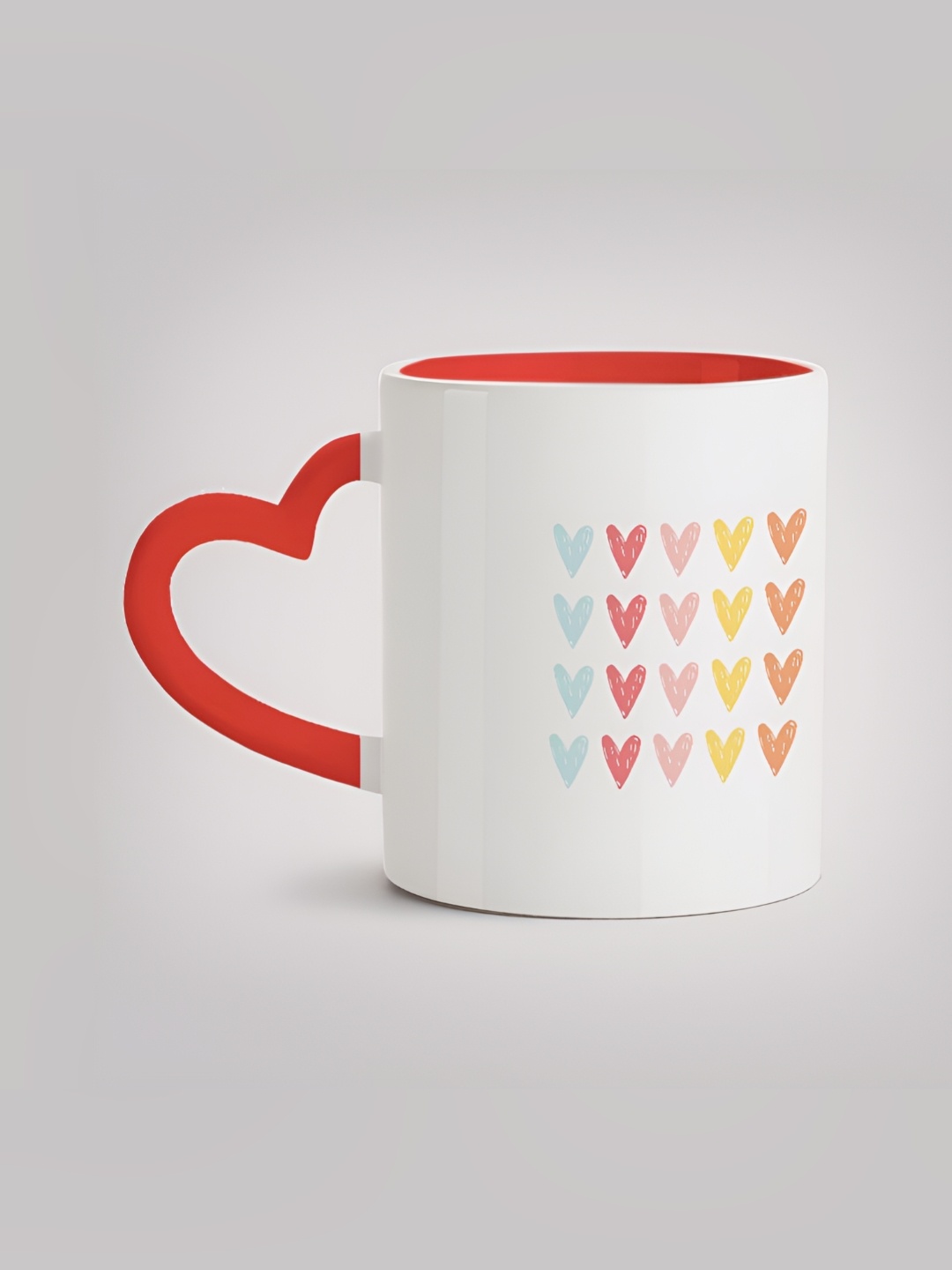 

MOTIVATE BOX White & Orange Printed Glossy Ceramic Mug 330ml