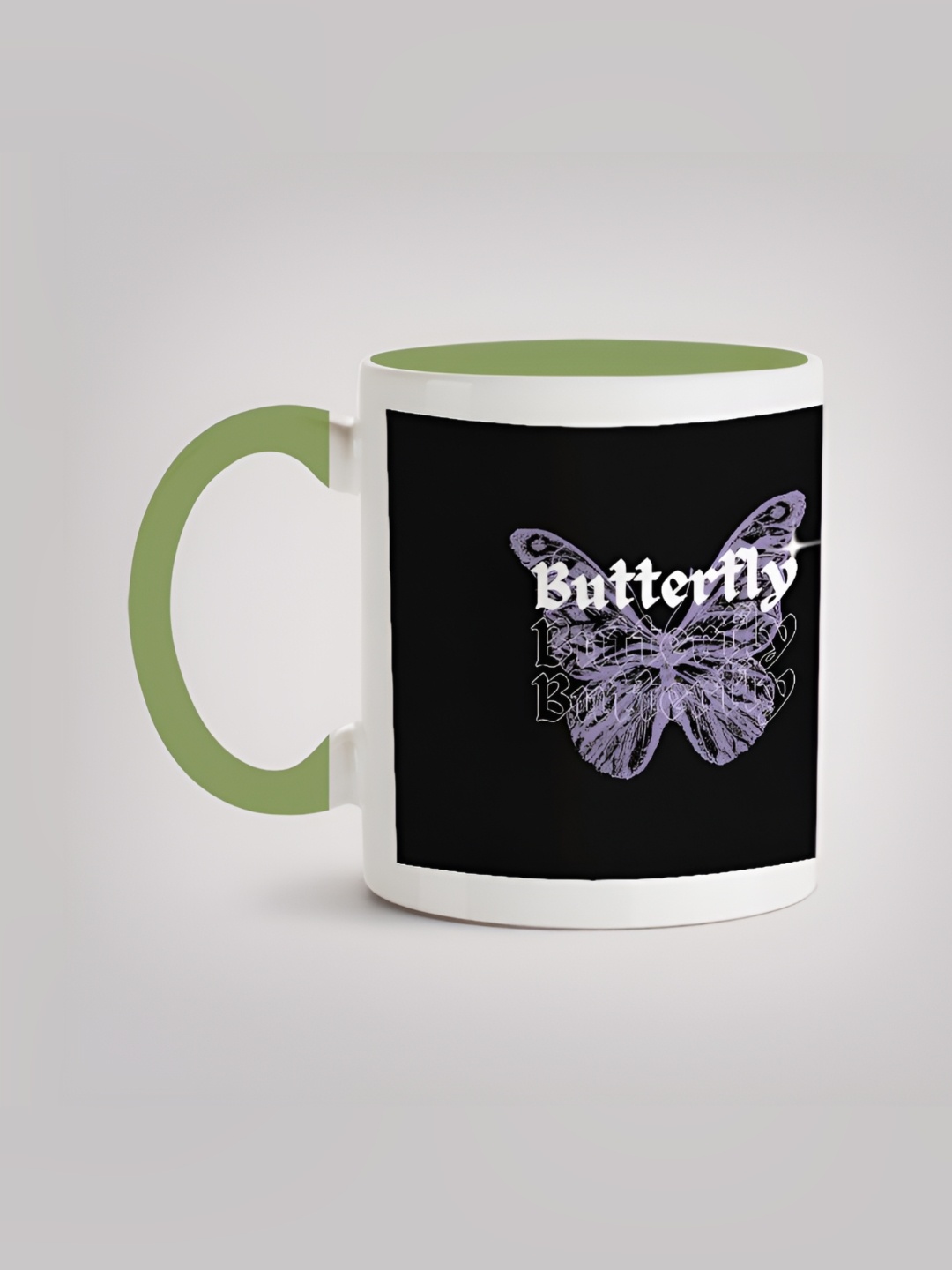 

MOTIVATE BOX White & Black Graphic Printed Ceramic Glossy Mug 330 ml