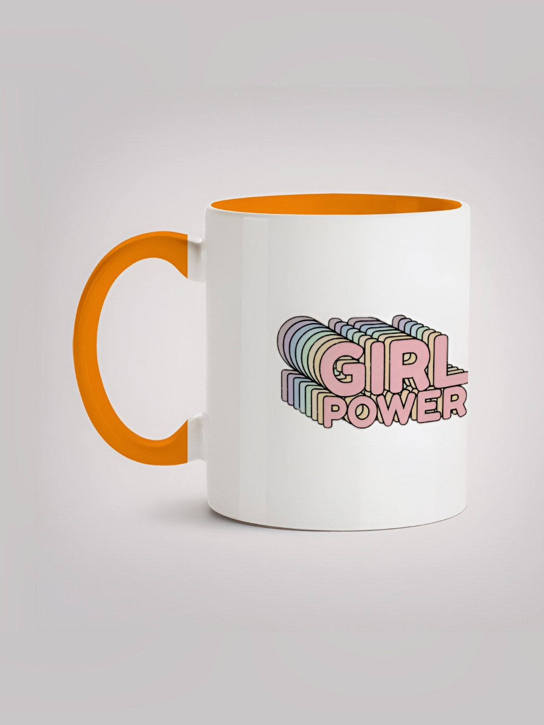

MOTIVATE BOX White & Pink Printed Glossy Ceramic Mugs 330 ml