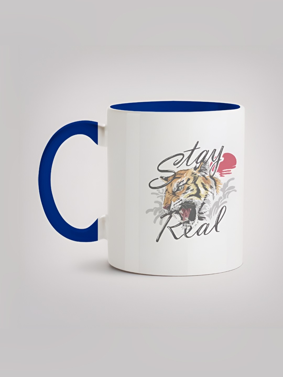 

MOTIVATE BOX White & Blue Text or Slogans Printed Ceramic Glossy Mugs 330 ml