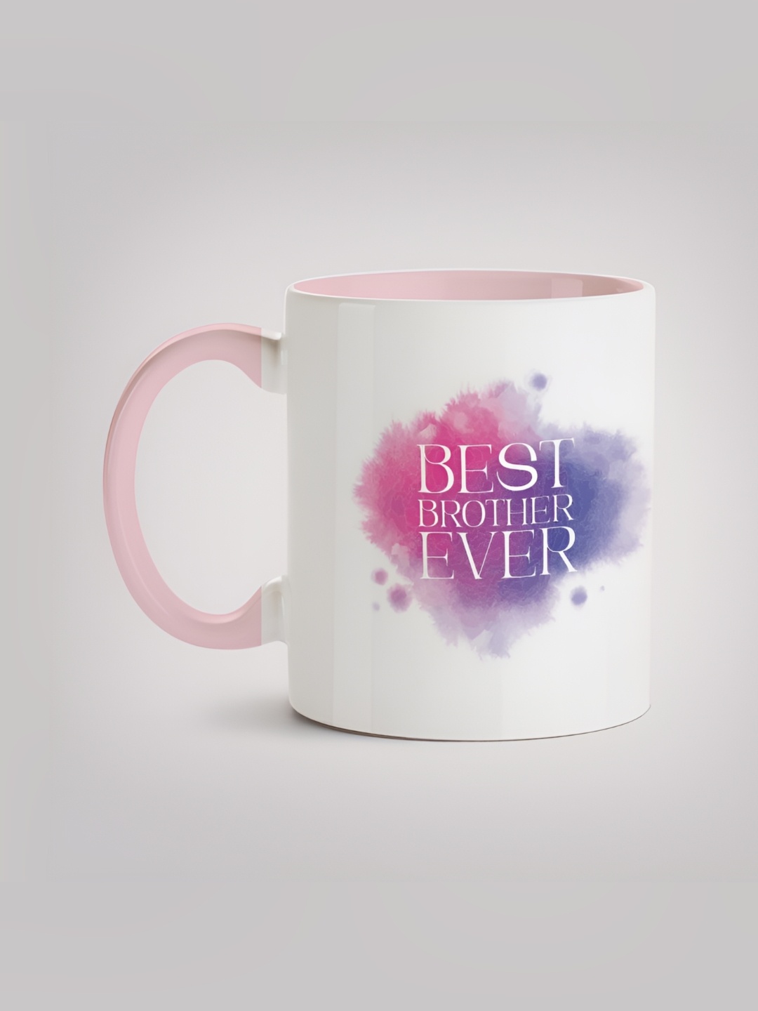 

MOTIVATE BOX Pink & White Typography Printed Ceramic Glossy Mug 330 ml