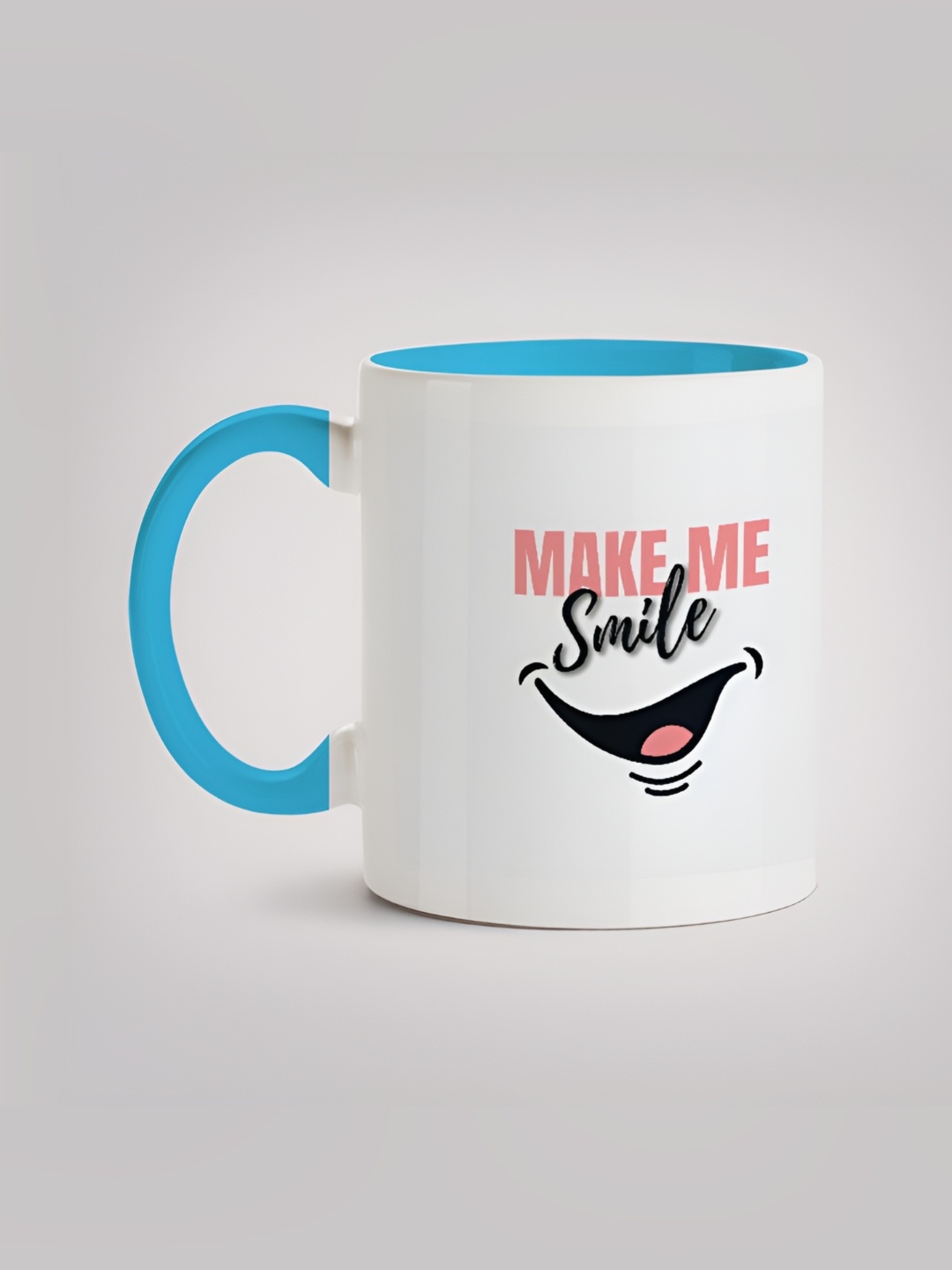 

MOTIVATE BOX White & Blue Text or Slogans Printed Ceramic Glossy Mugs 330 ml