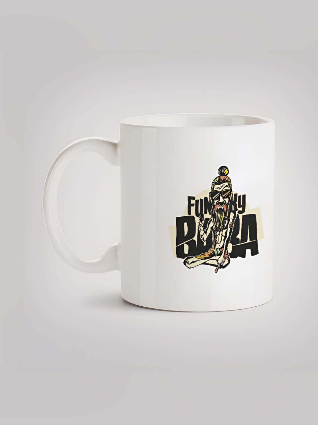 

MOTIVATE BOX White & Black Printed Ceramic Glossy Mug 330 ml