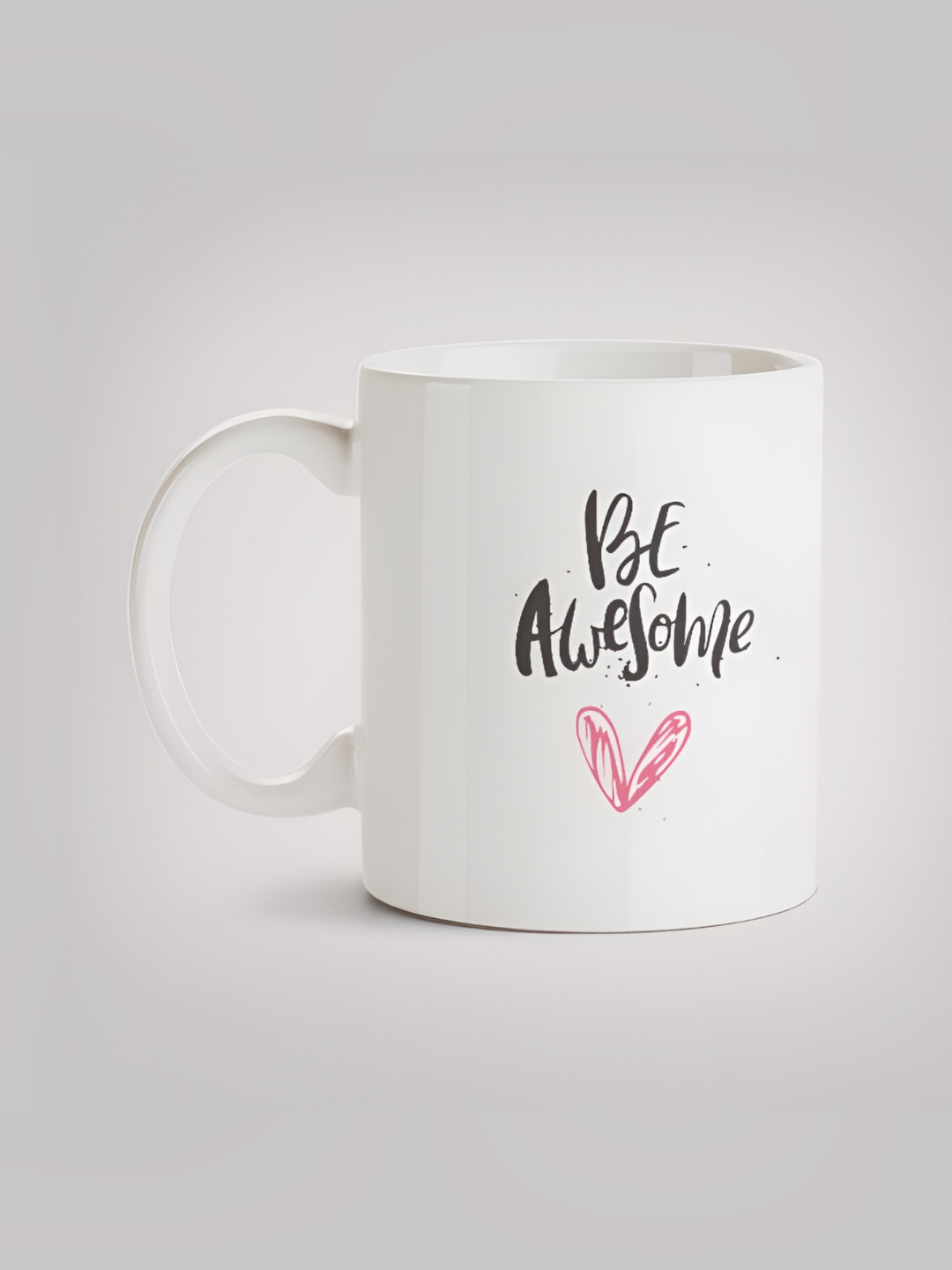 

MOTIVATE BOX White & Black Printed Glossy Ceramic Mug 330ml