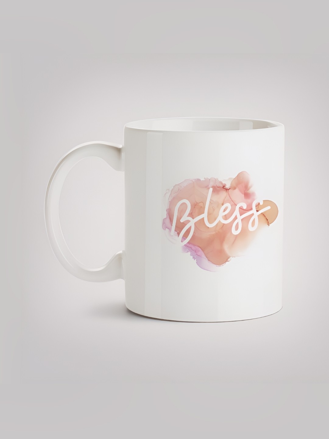 

MOTIVATE BOX White & Pink Printed Ceramic Glossy Mug 330ml
