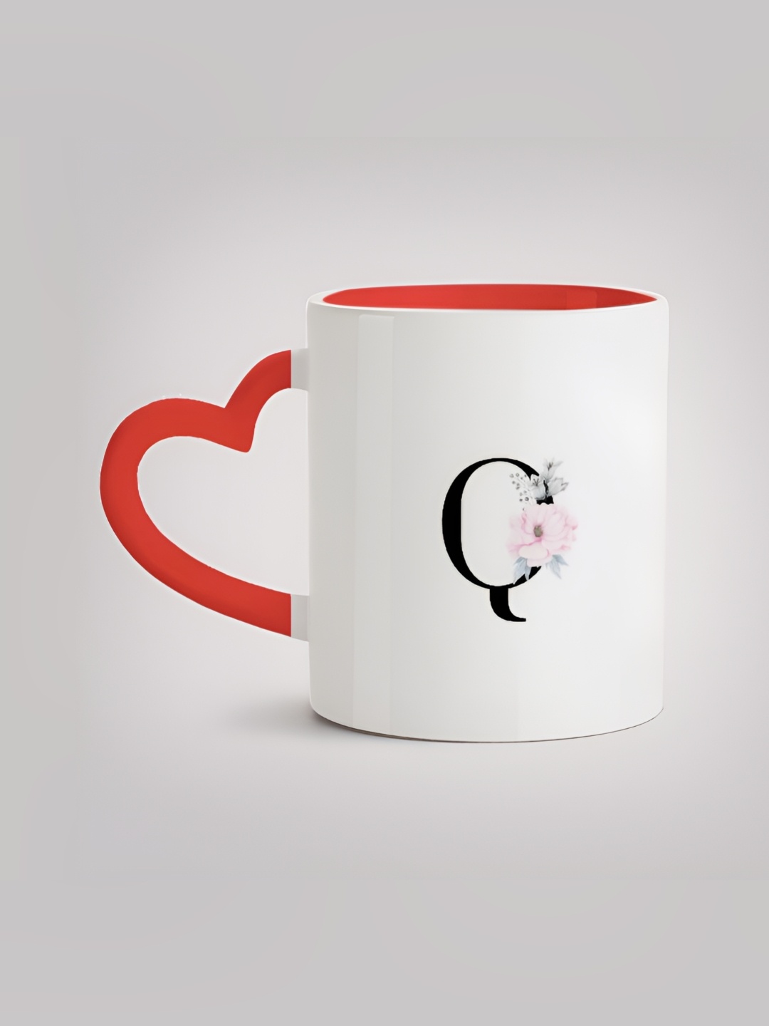

MOTIVATE BOX White & Red Printed Glossy Ceramic Mugs 330 ml