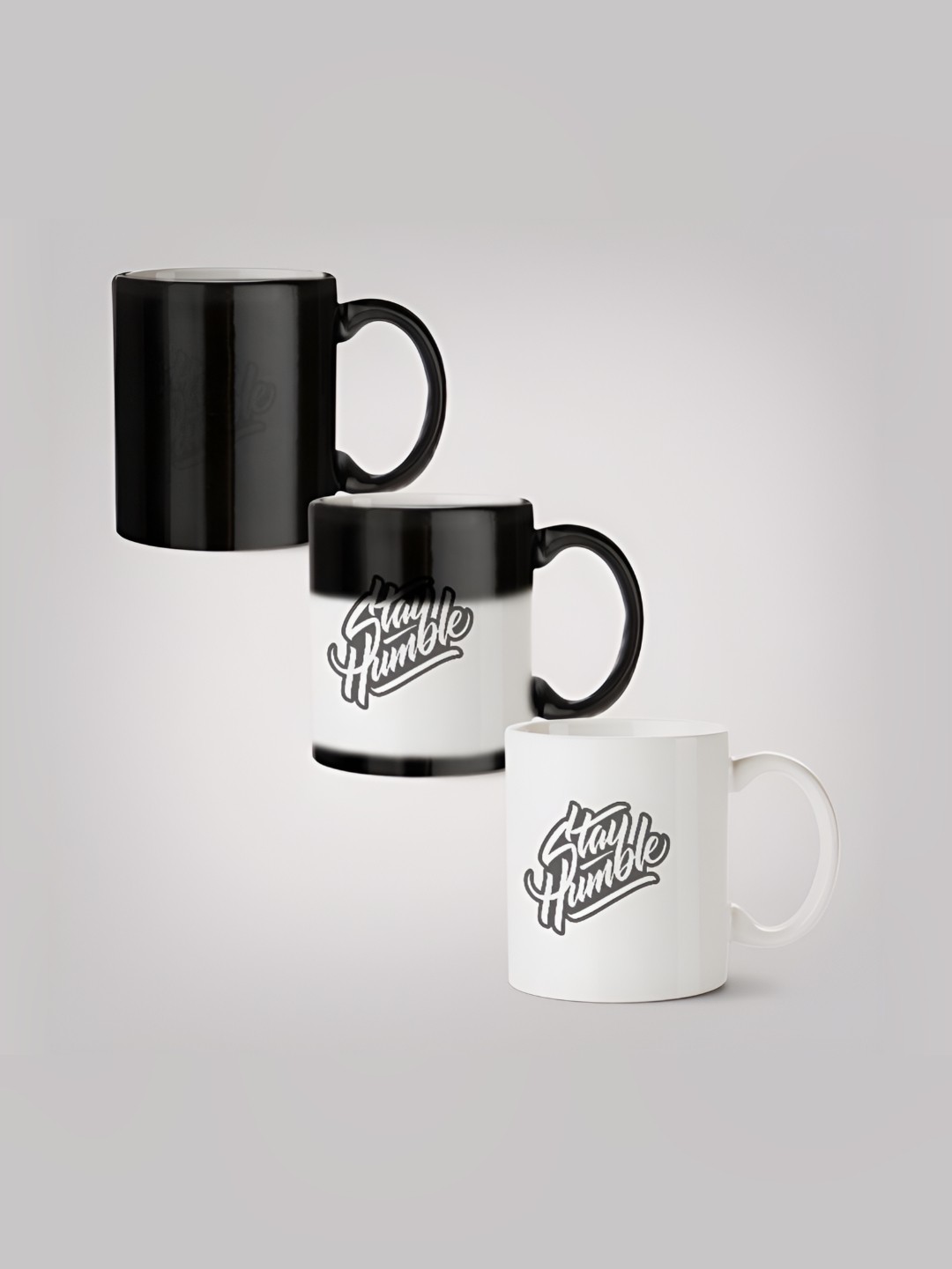 

MOTIVATE BOX Black & White Typography Printed Ceramic Glossy Mug 330 ml