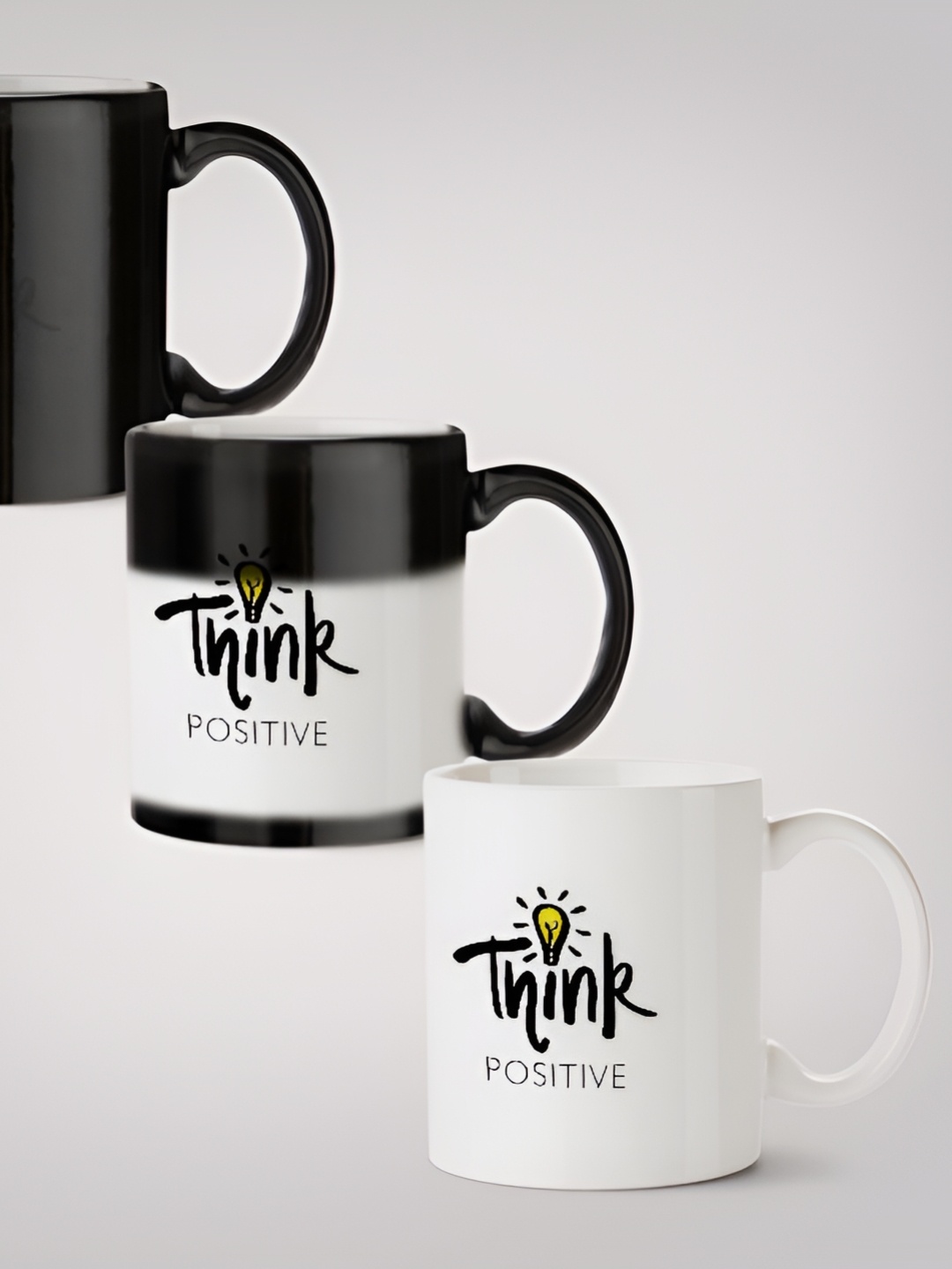 

MOTIVATE BOX Black & White Printed Ceramic Microwave Safe Glossy Finished Mug 330 ml
