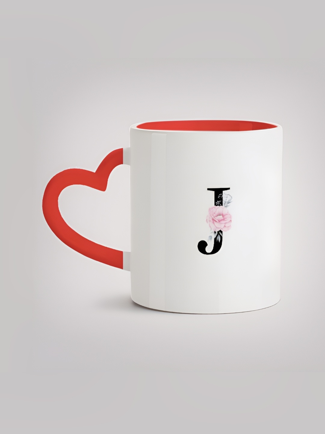 

MOTIVATE BOX White & Red Printed Ceramic Microwave Safe Glossy Finished Mug 330 ml