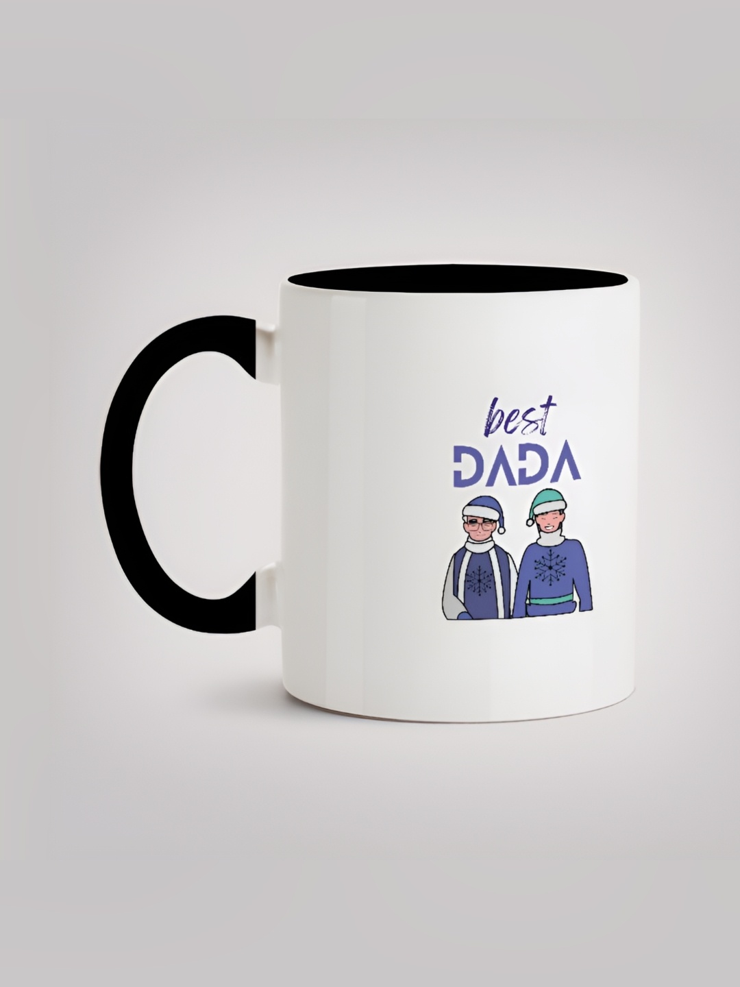 

MOTIVATE BOX White & Blue Text or Slogans Printed Ceramic Glossy Mugs 330 ml