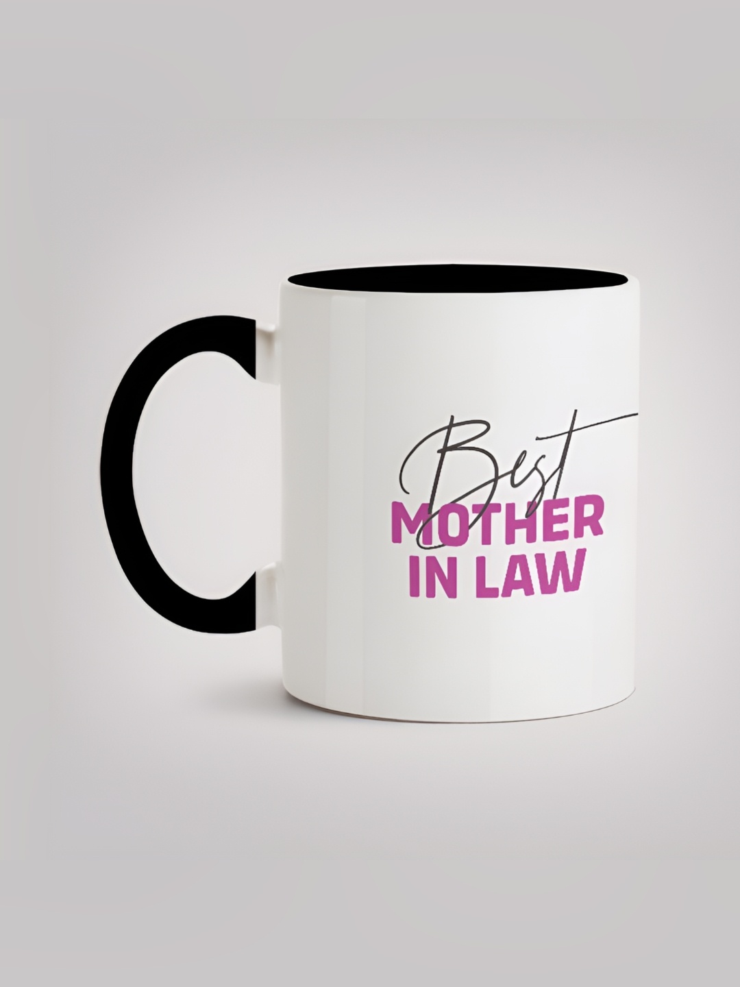 

MOTIVATE BOX White & Pink Printed Ceramic Microwave Safe Glossy Finished Mug 330 ml