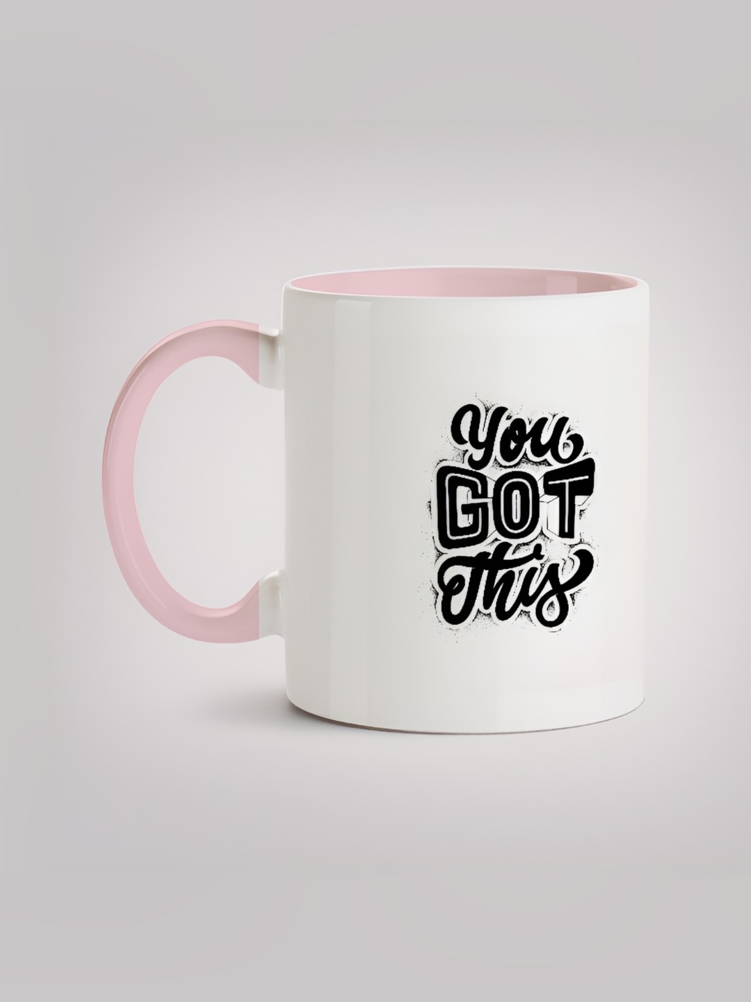 

MOTIVATE BOX Black & Pink Printed Ceramic Glossy Mug 330 ml