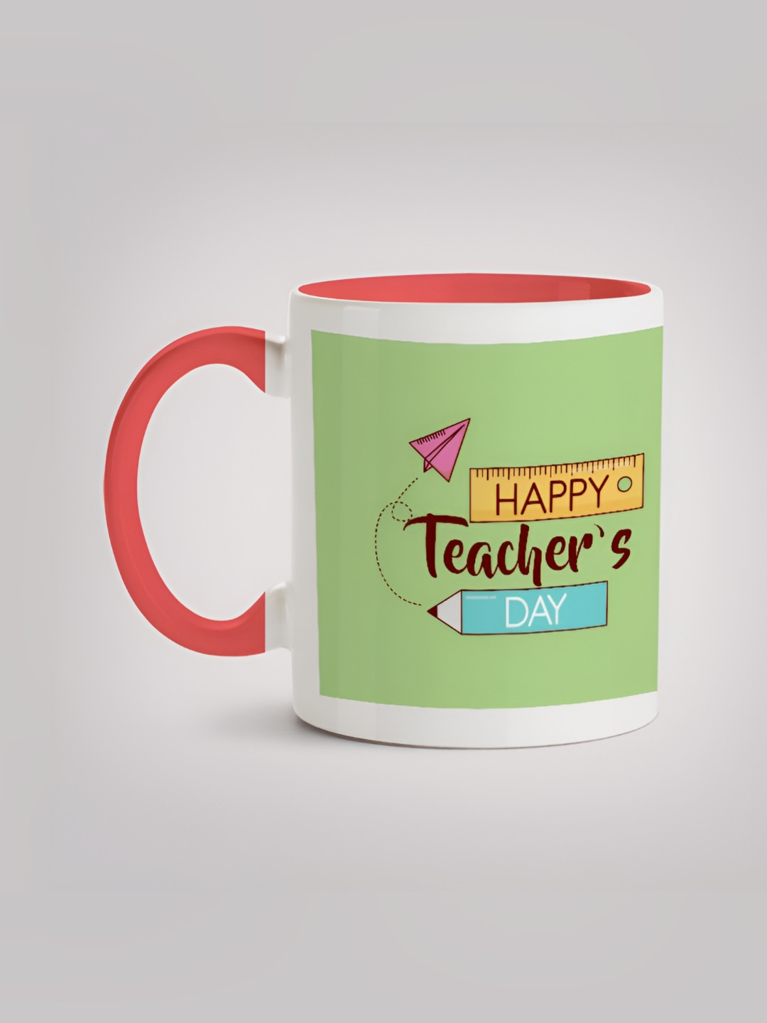 

MOTIVATE BOX White & Green Printed Ceramic Glossy Mug 330ml
