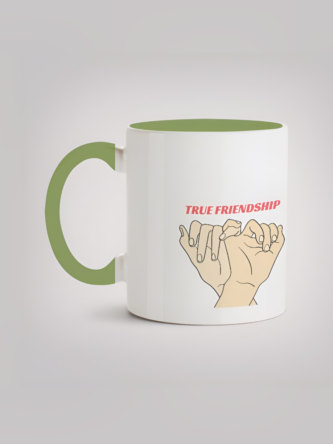 

MOTIVATE BOX White & Green Printed Glossy Ceramic Mug 330ml