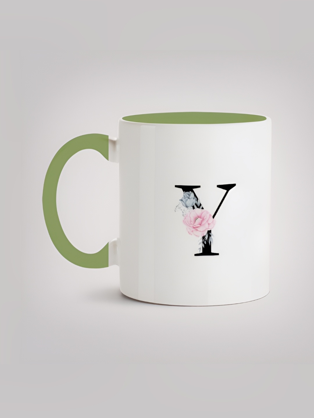 

MOTIVATE BOX White & Green Printed Ceramic Glossy Mug 330ml