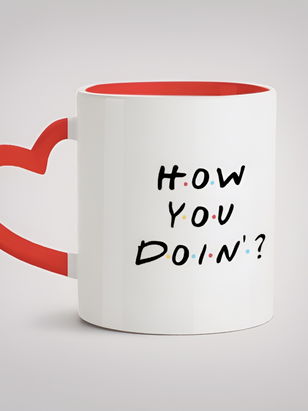 

MOTIVATE BOX White & Red Printed Ceramic Glossy Mug 330ml