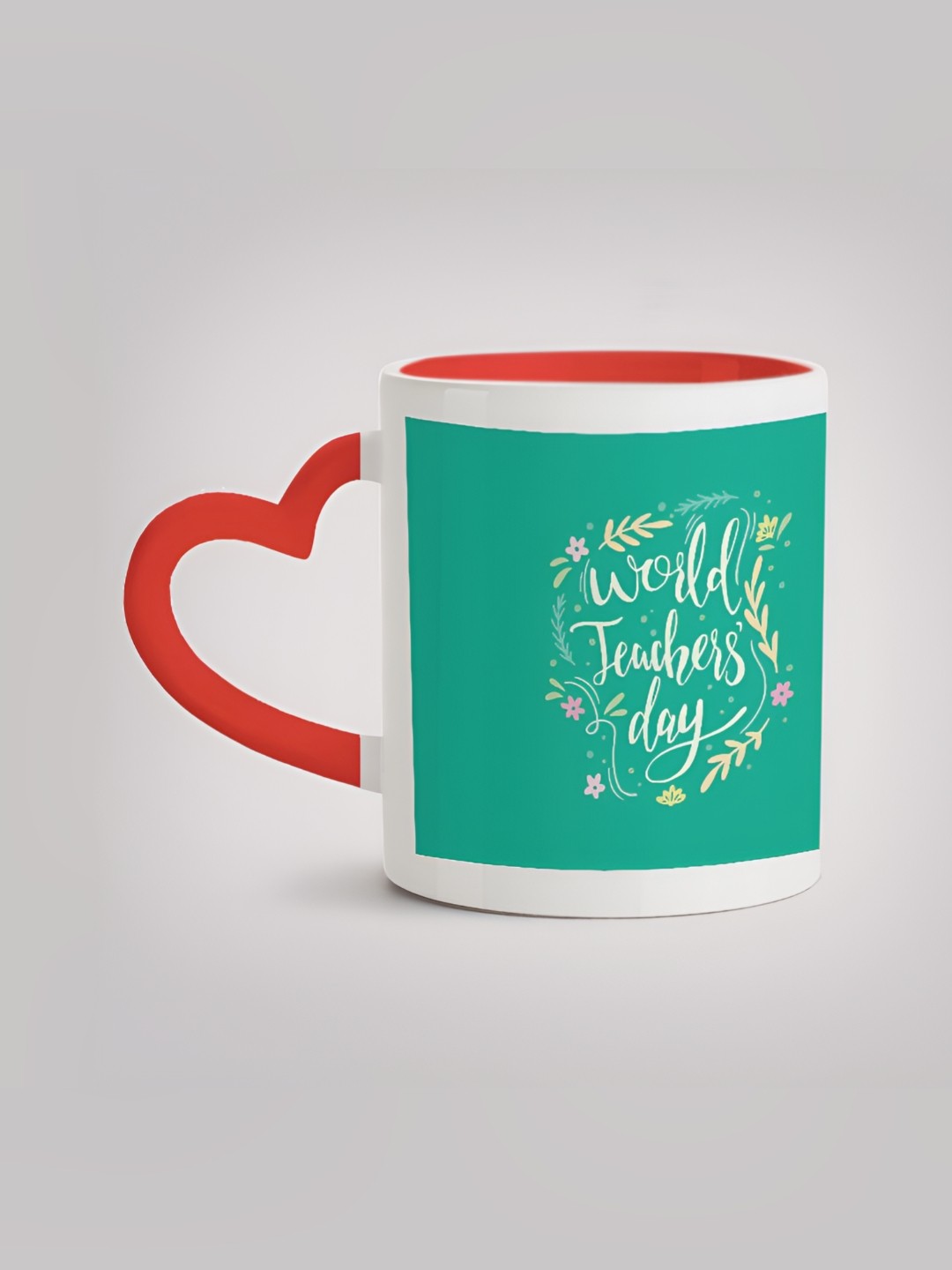 

MOTIVATE BOX White & Green Printed Ceramic Glossy Mug 330ml
