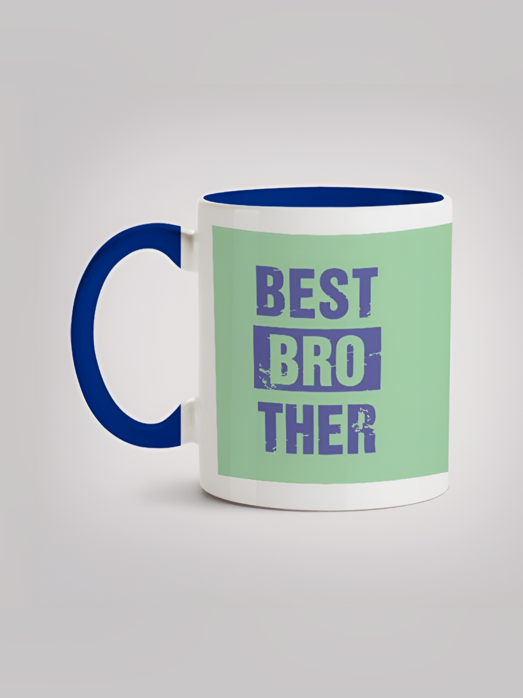 

MOTIVATE BOX Green & White Printed Ceramic Glossy Mug 330 ml