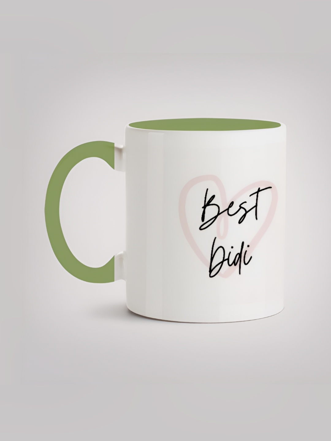 

MOTIVATE BOX White & Green Printed Ceramic Glossy Mug 330ml