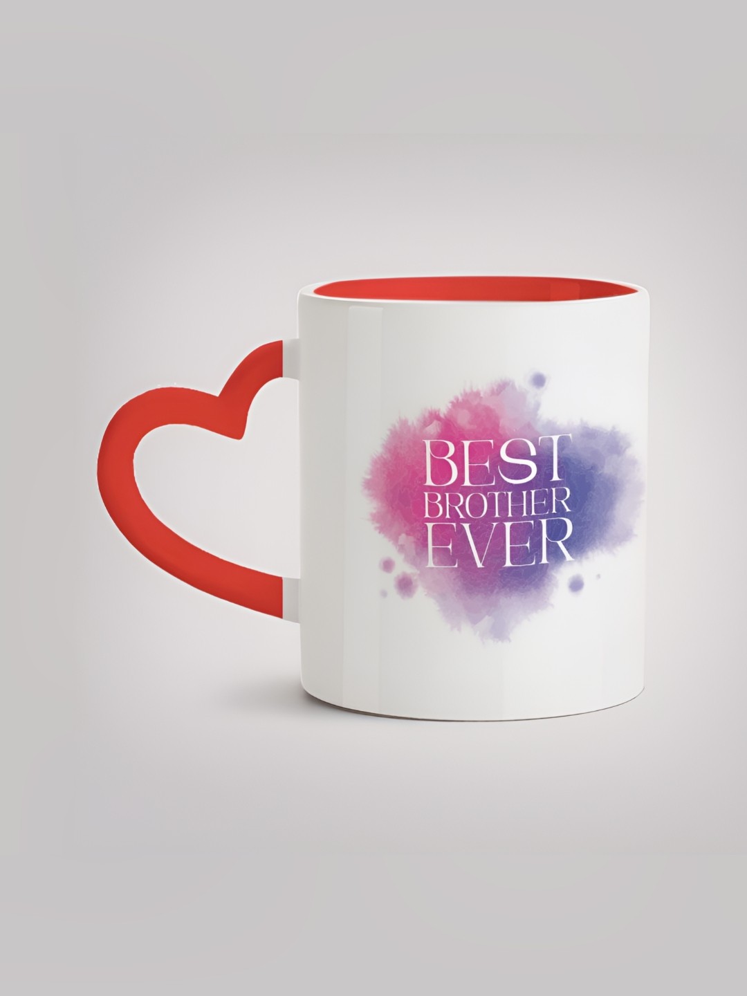 

MOTIVATE BOX White & Red Printed Glossy Ceramic Mugs 330 ml