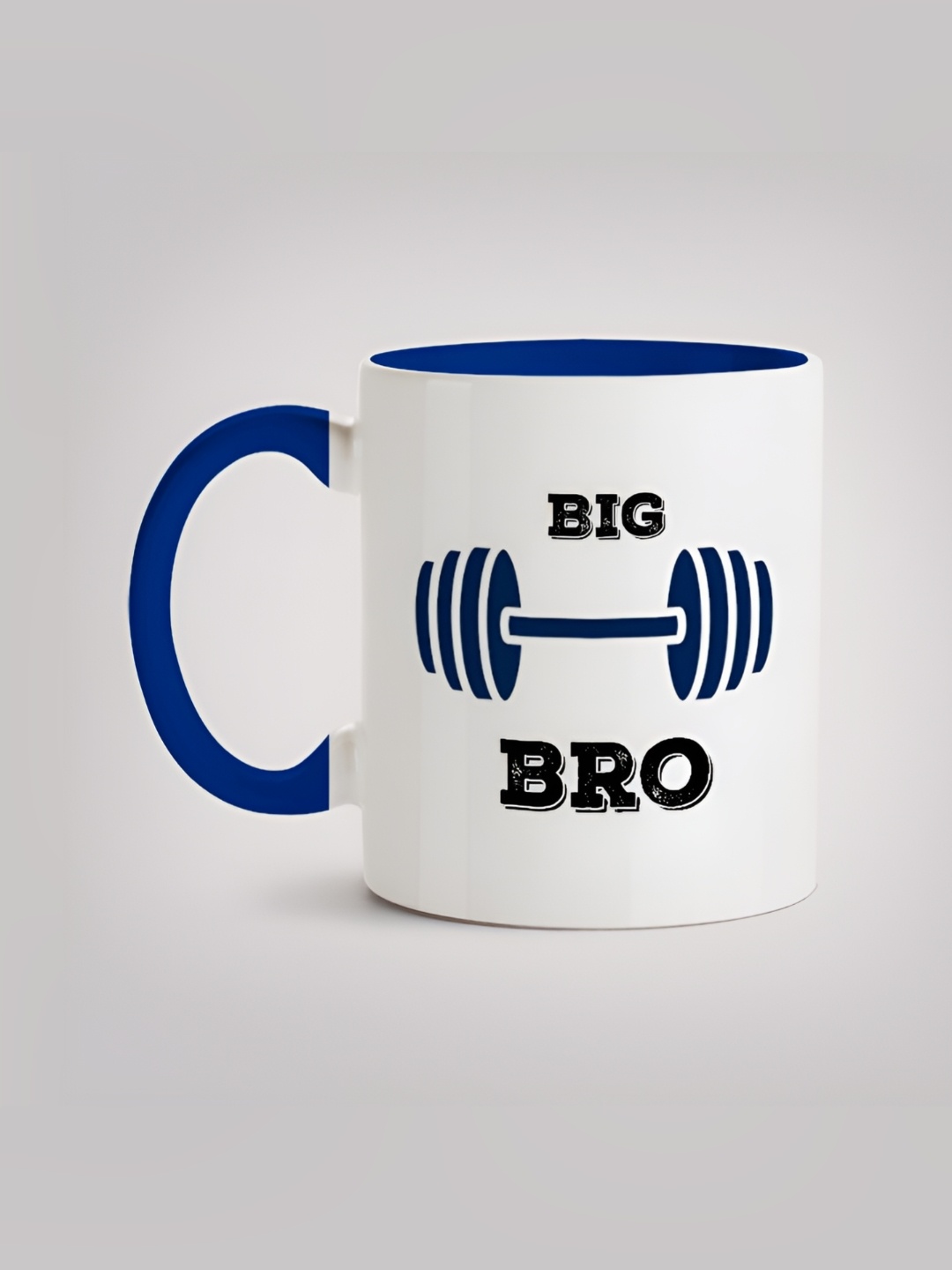 

MOTIVATE BOX White & Blue Typography Printed Microwave Safe Ceramic Mug 330 ml