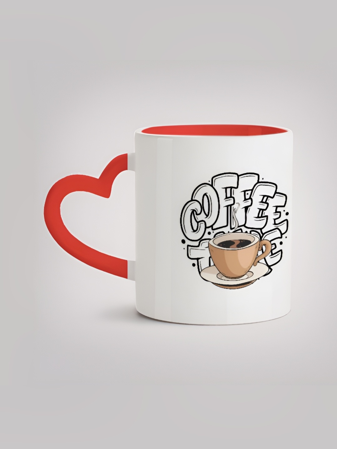 

MOTIVATE BOX White & Black Printed Glossy Ceramic Mugs 330 ml