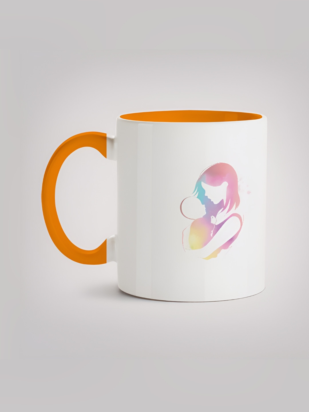

MOTIVATE BOX White & Pink Printed Microwave Safe Ceramic Mugs 330ml