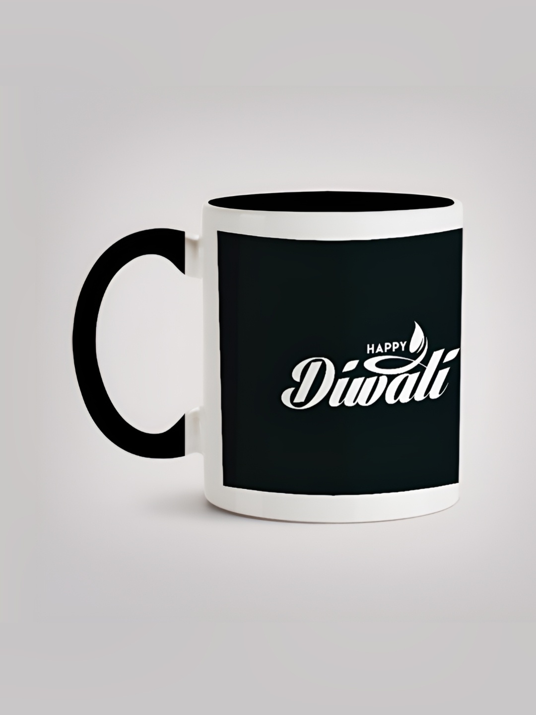 

MOTIVATE BOX Black & White Printed Ceramic Microwave Safe Glossy Finished Mug 330 ml