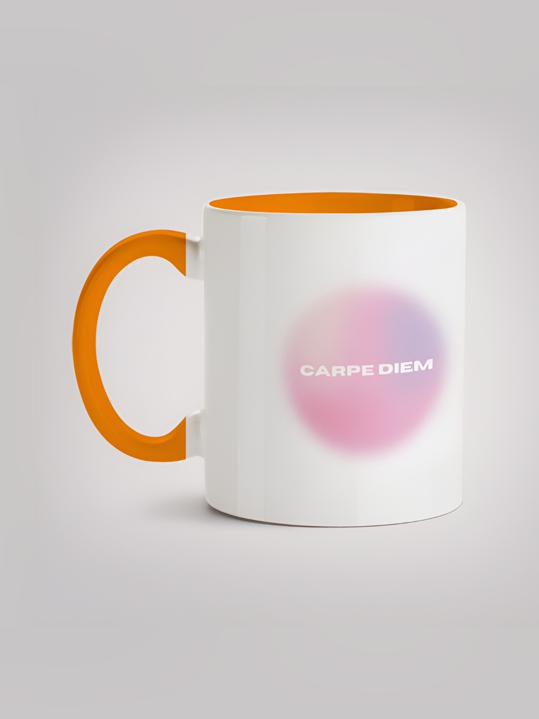 

MOTIVATE BOX White & Pink Ceramic Printed Mugs 330 ml
