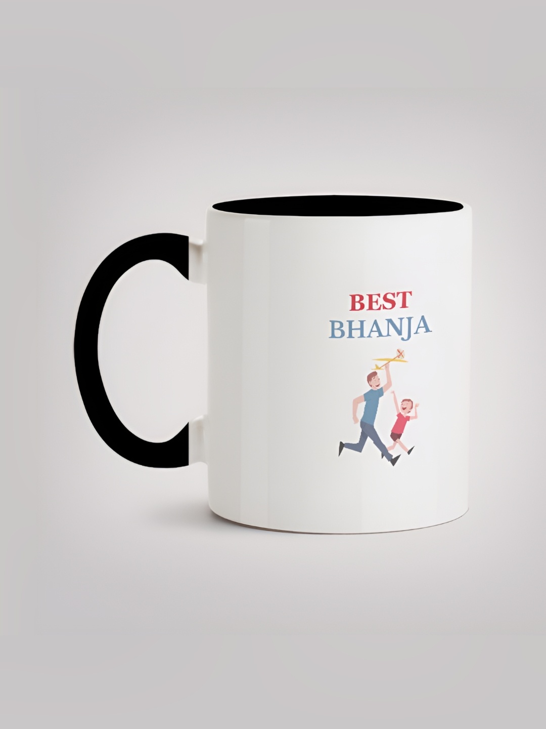 

MOTIVATE BOX White & Blue Printed Ceramic Glossy Mug 330ml